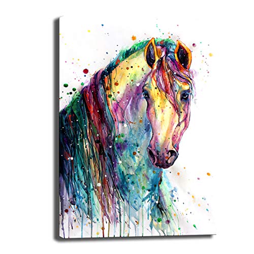 CNUSER Animal Wall Art for Living Room Bedroom Home Decor Decoration Colorful Watercolor