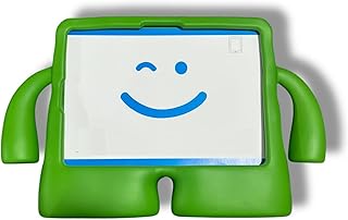 Kids Case Compatible with iPad Air 6th/5th/4th Generation 10.9 Inch, Kids Tablet Case Lightweight Shockproof Cover with Handle and Tablet Stand (Green)