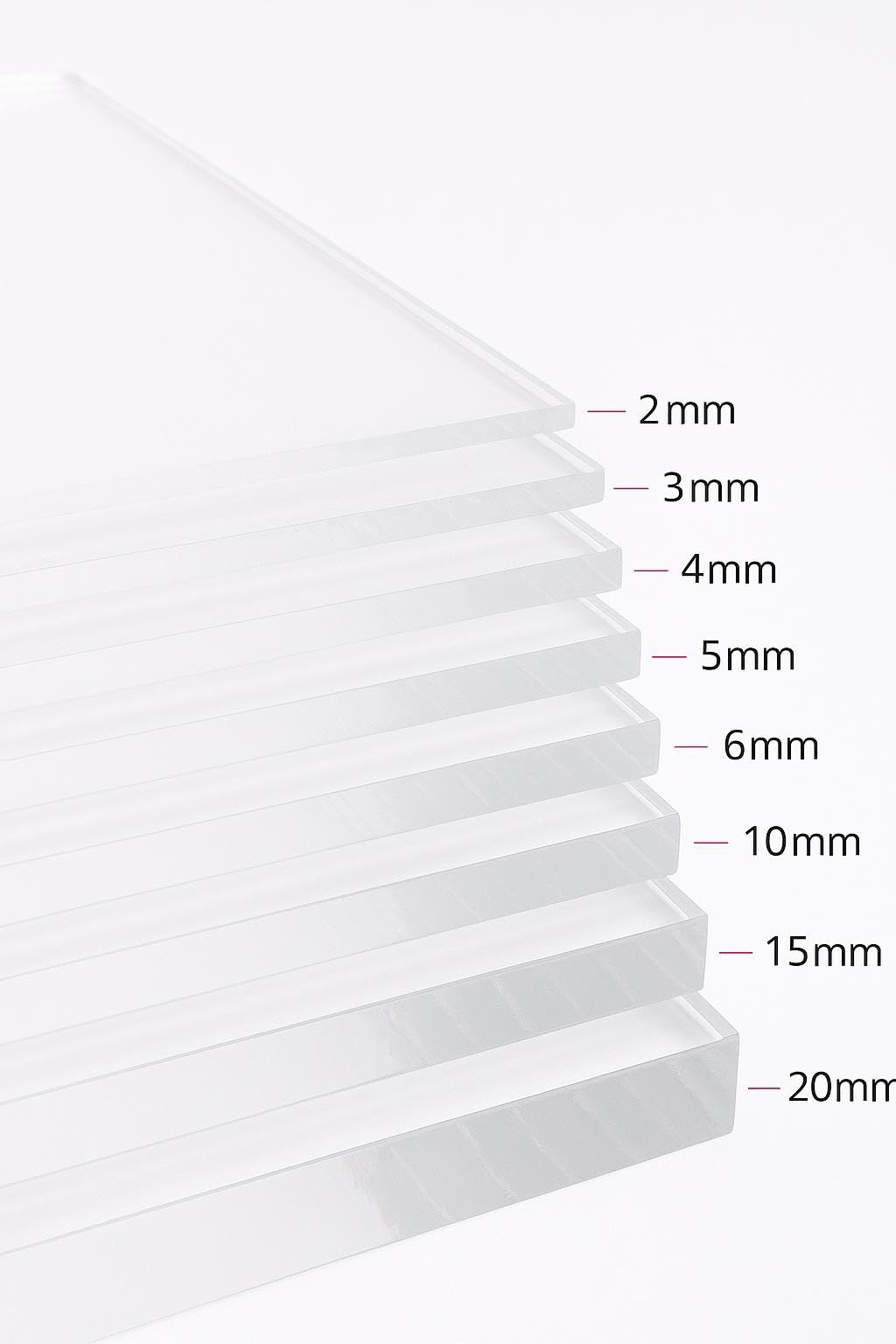 Planchas de Metacrilato Acrílico Transparente Cortadas a Medida – Láminas Resistentes con Cantos Pulidos Diamante – Todos los Grosores – Ideal para Mamparas, Mesas, Vitrinas (6mm, 140×60 cm)