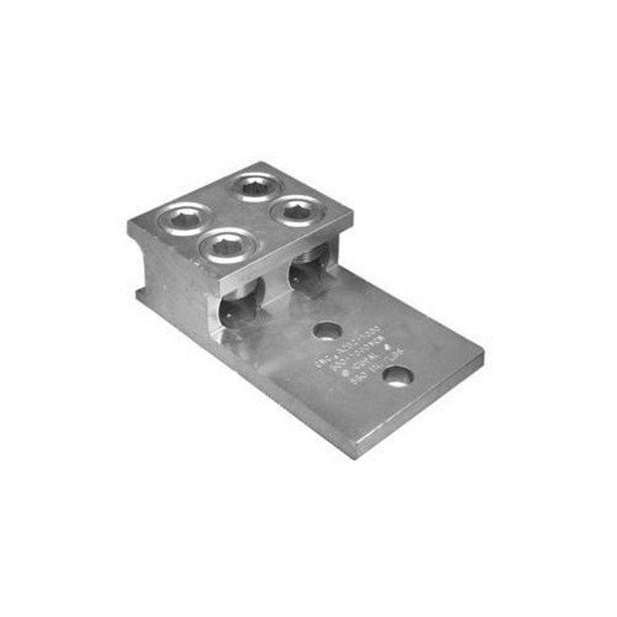 Morris 90952 Mechanical Lug, Two Conductors, Two Hole Mount, Aluminum, 1000MCM -350 MCM., 50-inch Bolt