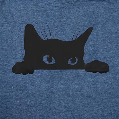 Image of JINTING Cat Shirts for Women - Loose Fit Lightweight Short Sleeve Graphic Tee