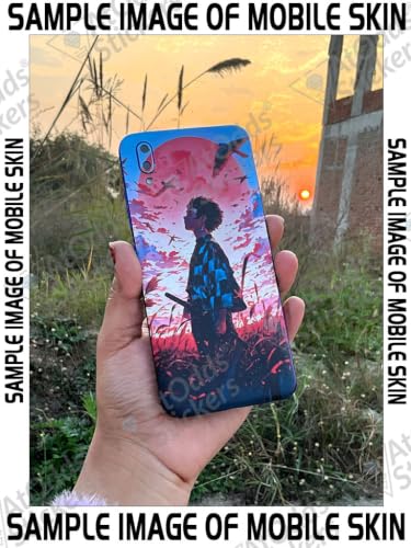 Image of AtOdds Full Body Skin Wrap Compatible with IQOO Z10x - Tanjiro | Premium Back Screen Guard Protector, Precision-cut Skin Sticker with Scratchproof Matte Finish, Peels off with zero residue