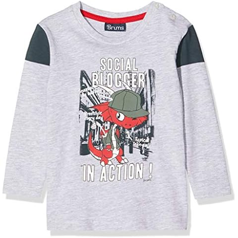 Brums Baby Boys' Longsleeve T-Shirt in Grey Cover