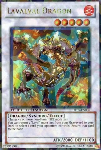 Amazon.com: Yu-Gi-Oh! - Lavalval Dragon (DT05-EN037) - Duel