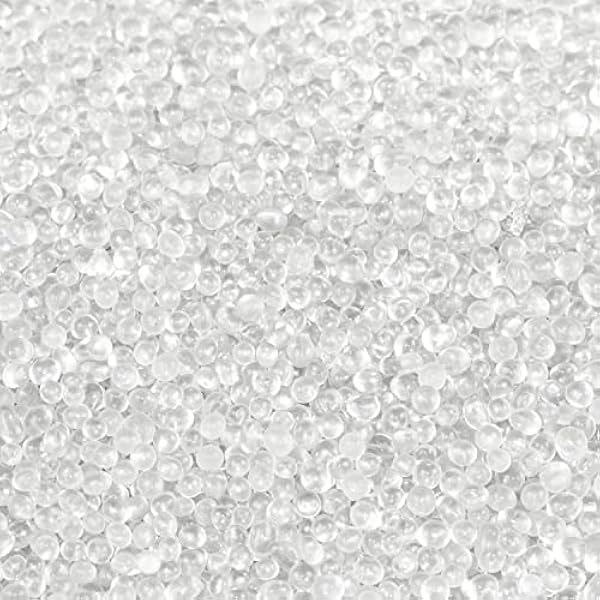 AFH Sensorik - Frijoles de cristal mate con bolsa de algodón para aplicación de calor y frío | Entrenamiento de dedos y entrenamiento de manos (5 kg pequeño, transparente mate)