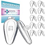 GMS Optical Air Bag Screw-in Silicone Nose Pads for Glasses, Sunglasses, and Eye-wear – 14mm (5...