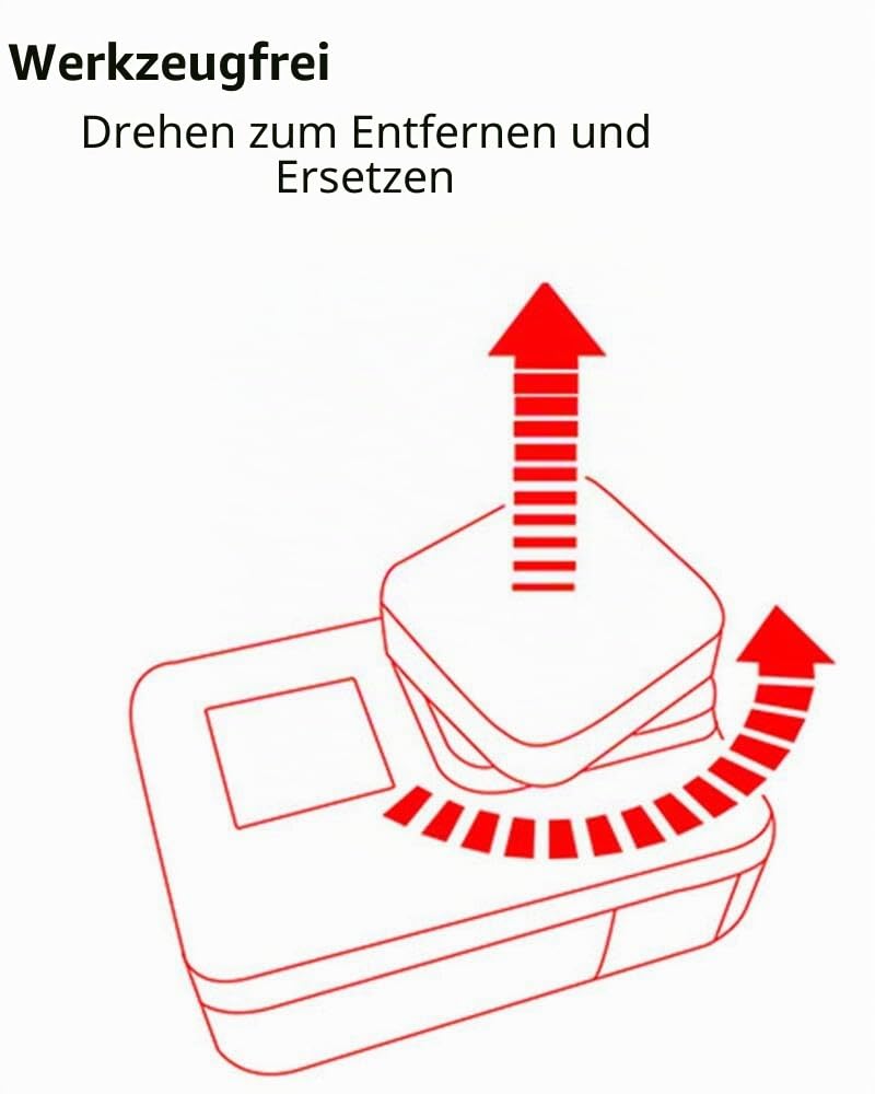 Ersatzobjektiv für GoPro Hero 12/11/10/9, Kratzfeste Kamera UV-Glas Schutzabdeckung, Reparaturteile, Zubehör, Kompatibel Mit GoPro Hero 9-12, Schwarz