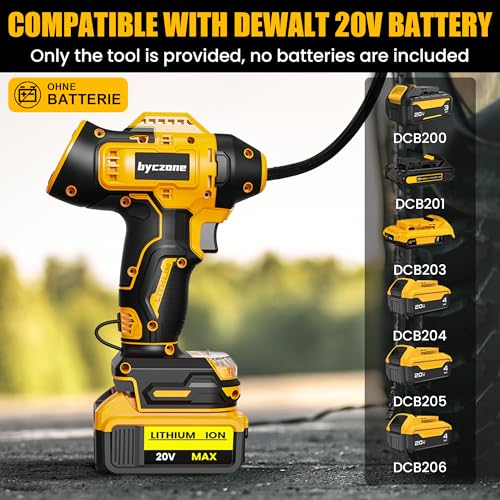 Byczone Tire Inflator for Dewalt 20V