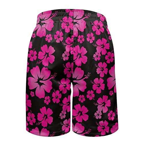 AmzPrint Galaxy Swim Trunks Men Space Bathing Suit Quick Dry Stretch Pink Cosmos Swimming Trunks for Men4