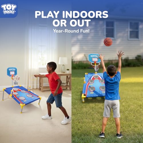 Image of TOY Life Bean Bags Toss Carnival Games, Cornhole, Outdoor Toys for Kids Ages 4-8, Backyard Game Sports & Outdoor Play, Outside Toys for Ages 5-7, Family Lawn Yard Games Birthday Party, Gift for Boys
