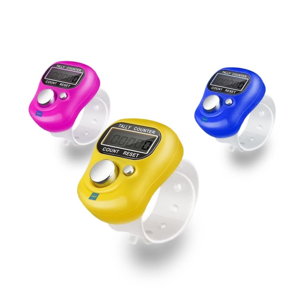 5-Digit Tally Clicker Counter Finger Clicker Ring Electronic Light Digital Counting Machine for Cricket Umpire and Various Counting Purpose (Multicolor Pack of 3)-image-35