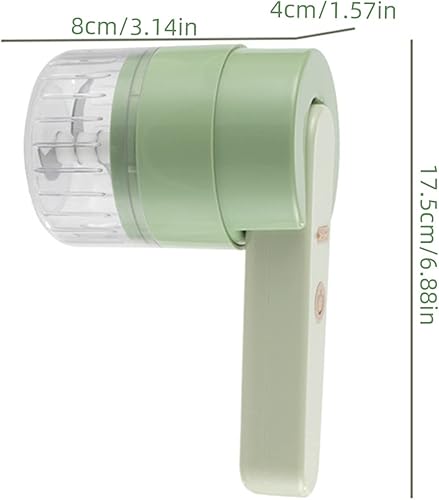 Miniatura 6 de Fonzci Cortador de ajo eléctrico 6 en 1, picador de verduras multifuncional, picador de ajo eléctrico inalámbrico de alimentos con mezclador,