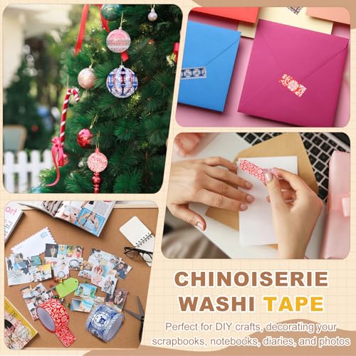 Ruban washi fleuri autocollant décoratif pour masquer et décorer