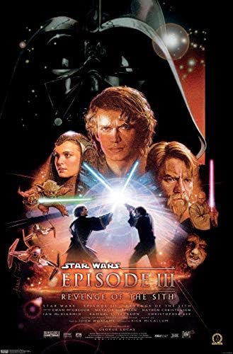 Trends International 24X36 Star Wars: Revenge of The Sith-One Sheet Wall Poster, 24" x 36", Unframed Version