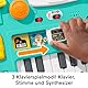 Fisher-Price Lernspaß DJ Spieltisch - musikalisches Lernspielzeug mit 3 Klavierspielmodi, Lichtern, Version: Niederländisch; Englisch; Französisch; Deutsch; Italienisch, HRB67