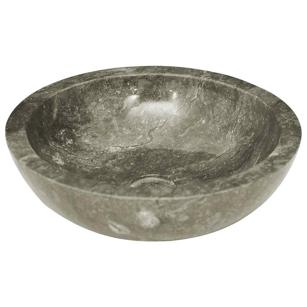 Lavabo da appoggio in marmo con sifone di scarico, 40 x 12 cm, per rinnovare il bagno degli ospiti e risparmiare spazio