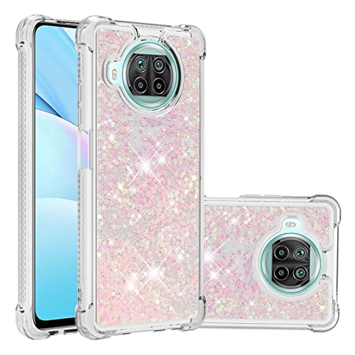 Coque glitter Xiaomi Mi 10T Lite 5G étui souple transparent girly