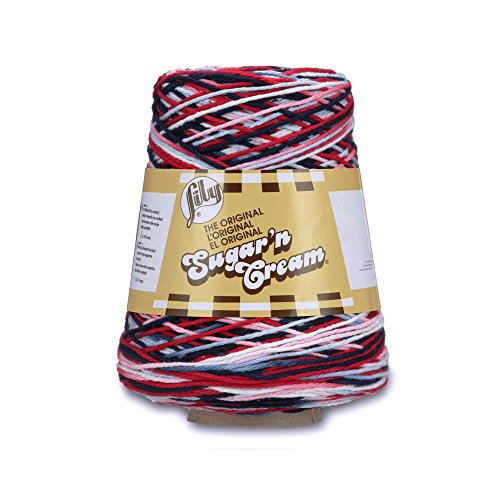 Image of Lily Sugar'n Cream Cotton Cone Yarn, 14 oz, Nautical Ombre, 1 Cone