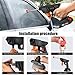 ZYMY Cordless Pressure Washer Gun, 48V Car Cleaning Kit with 2.4Ah Battery with 2 Nozzles, 2 Batteries, Portable Jet Wash 5M Hose Power Washers for Patio and Car