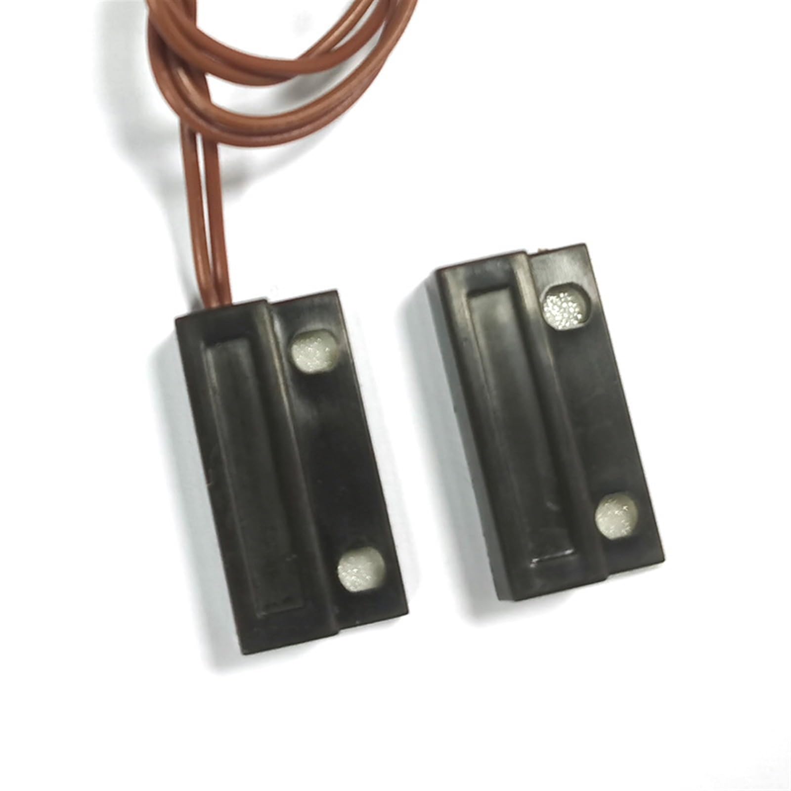 AVIMYA Sensor magnético de Puerta, Puerta de Madera for el hogar, Alarma magnética, detección de Alarma magnética for Puertas y Ventanas de Hotel (Size : Brown NO and NC)