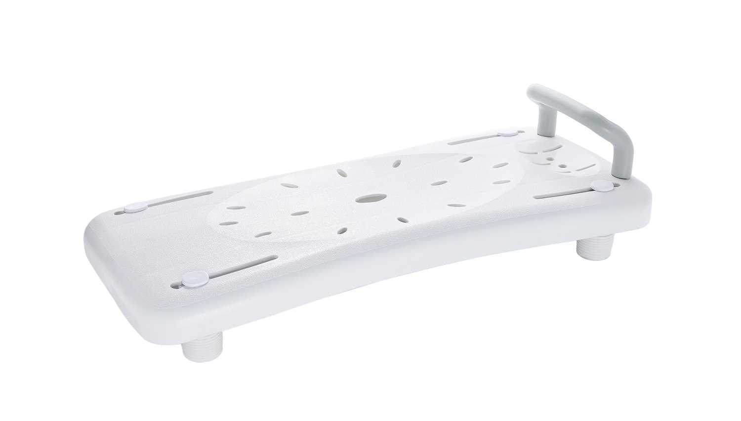 Ridder A0040101 - Sedile di supporto per bagno, con impugnatura, colore: Bianco, polietilene