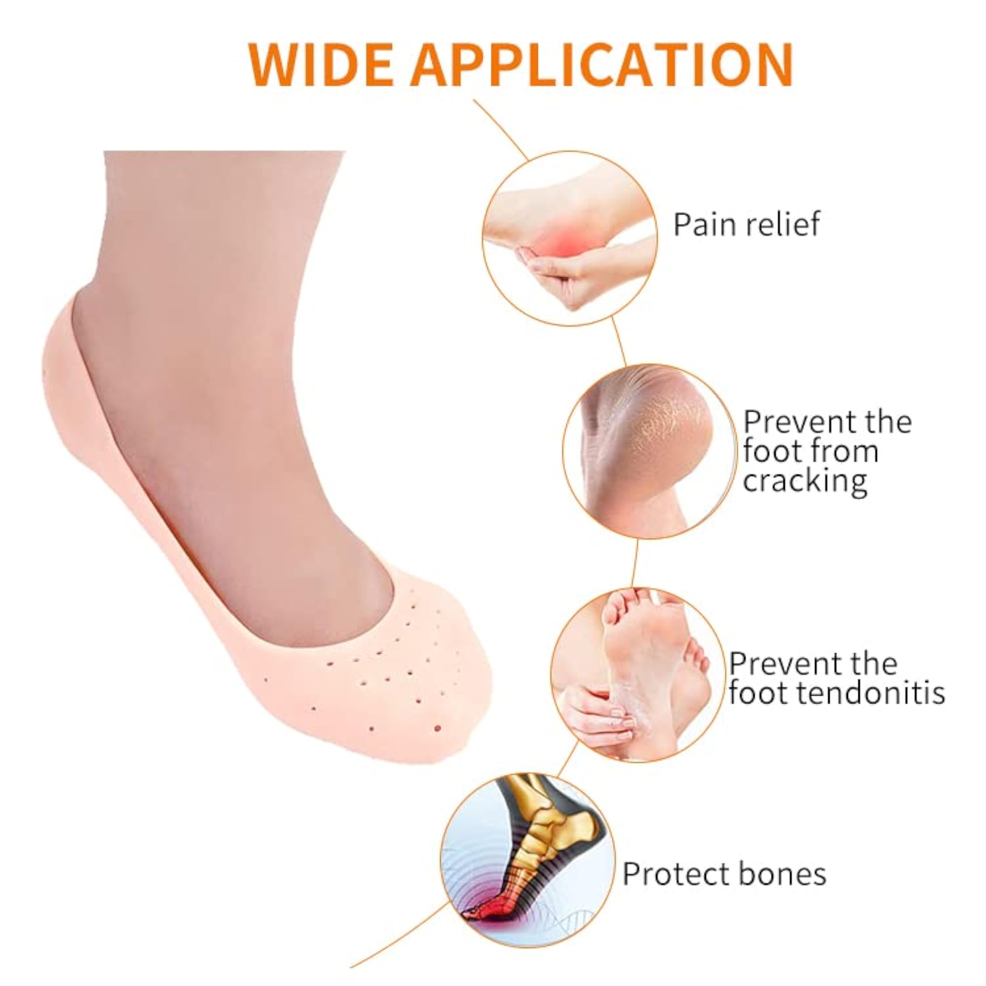 Anti Crack Silicone Foot Protector Moisturizing Socks