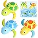 TOYMYTOY 3Pcs Mignon Tortues Bain Jouet Cadeau pour Bébés
