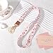 Knagsfa Lanyards for Keys, Neck Lanyards for ID Badges with Metal Hook, Cute Lanyard Keychain for Women, Red Bow Cherry