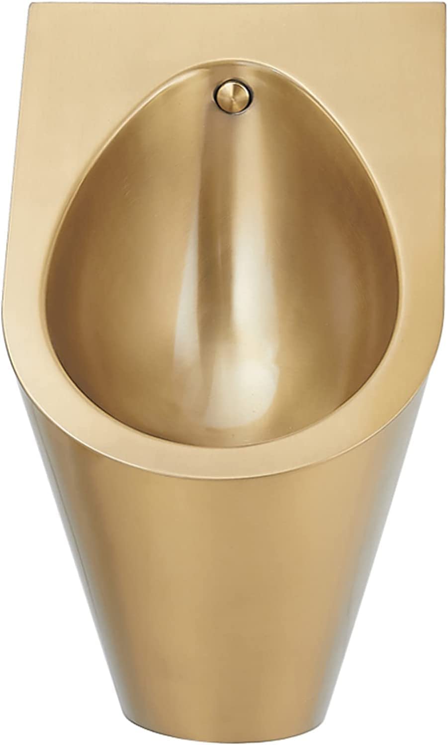 GTHTUHFD Wall Mounted Men'S Urinal, Gold Small Vertical Drainage Public Toilet, Urinal + Sensor,Urinal + Sensor,Single piece urinal