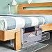 Filz Bett Organizer zum Einhängen, Betttasche zum Einhängen, Hängender Bett Organizer Einhängen, Bettablage Zeitungsständer für Schlafzimmer Schlafsaal Sofa Nachttisch Hängend Aufbewahrung, Hellgra