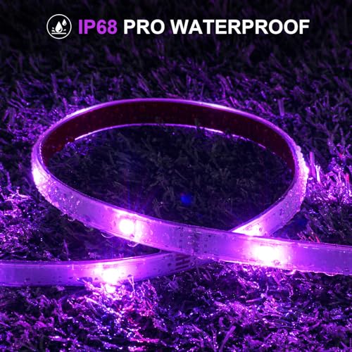 Tira de luces LED RGB impermeable de 200 pies para exterior miniatura 2