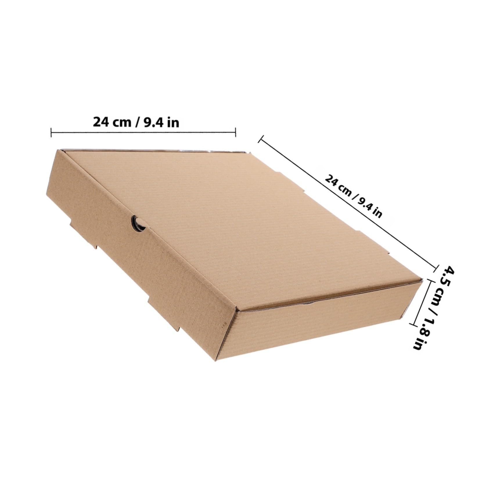 TOYANDONA Scatole per Pizza da Asporto Rivestimento in Alluminio in Cartone Kraft Ondulato 10 Pezzi Contenitori Resistenti per Ristoranti e Consegne a Domicilio
