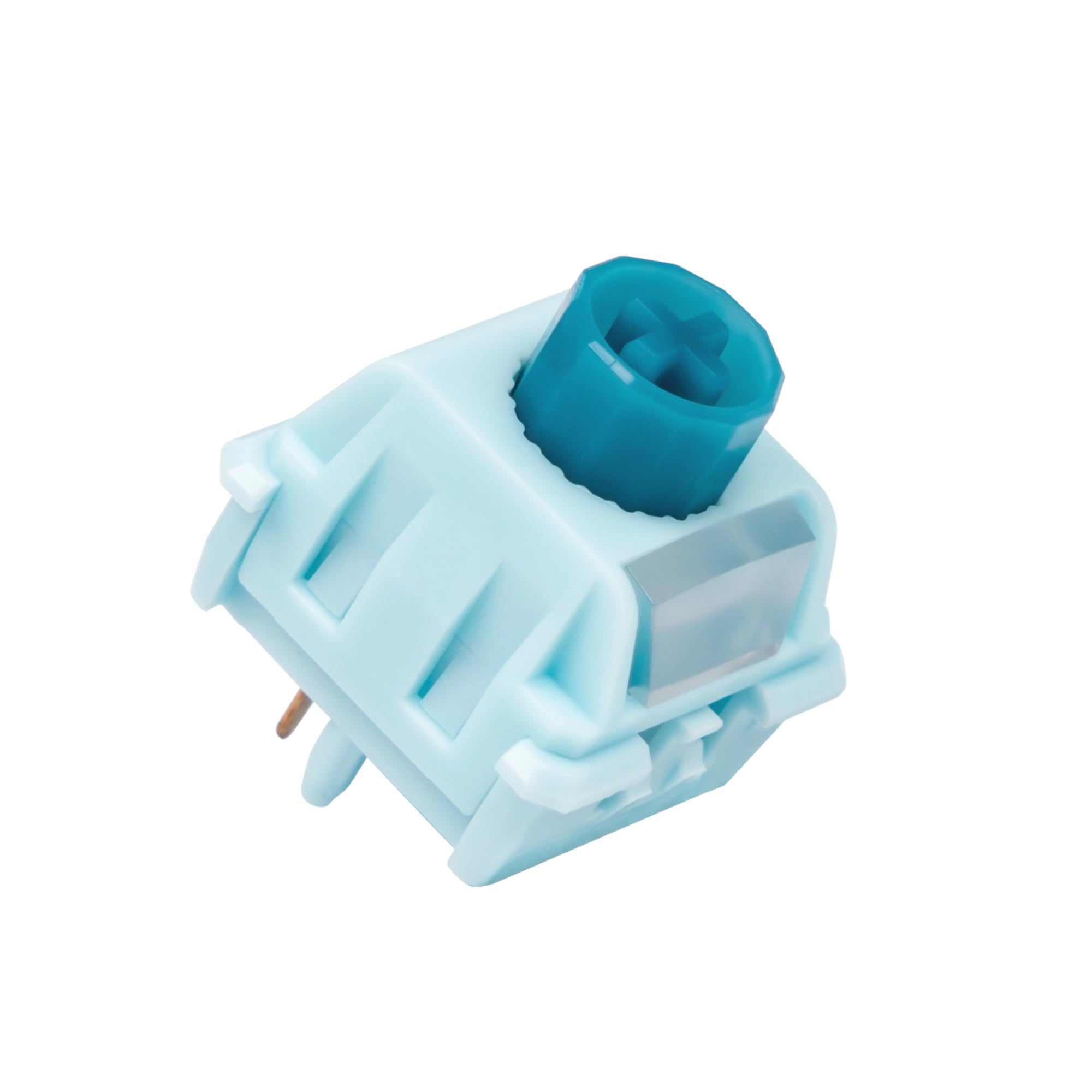 WS BigLucky Keyboard Switches, Mechanical Tactile Switches with LED Diffuser, 5 Pins Pre Lubed Key Switch for MX Mechanical Gaming Keyboard 35Pcs (Blue)