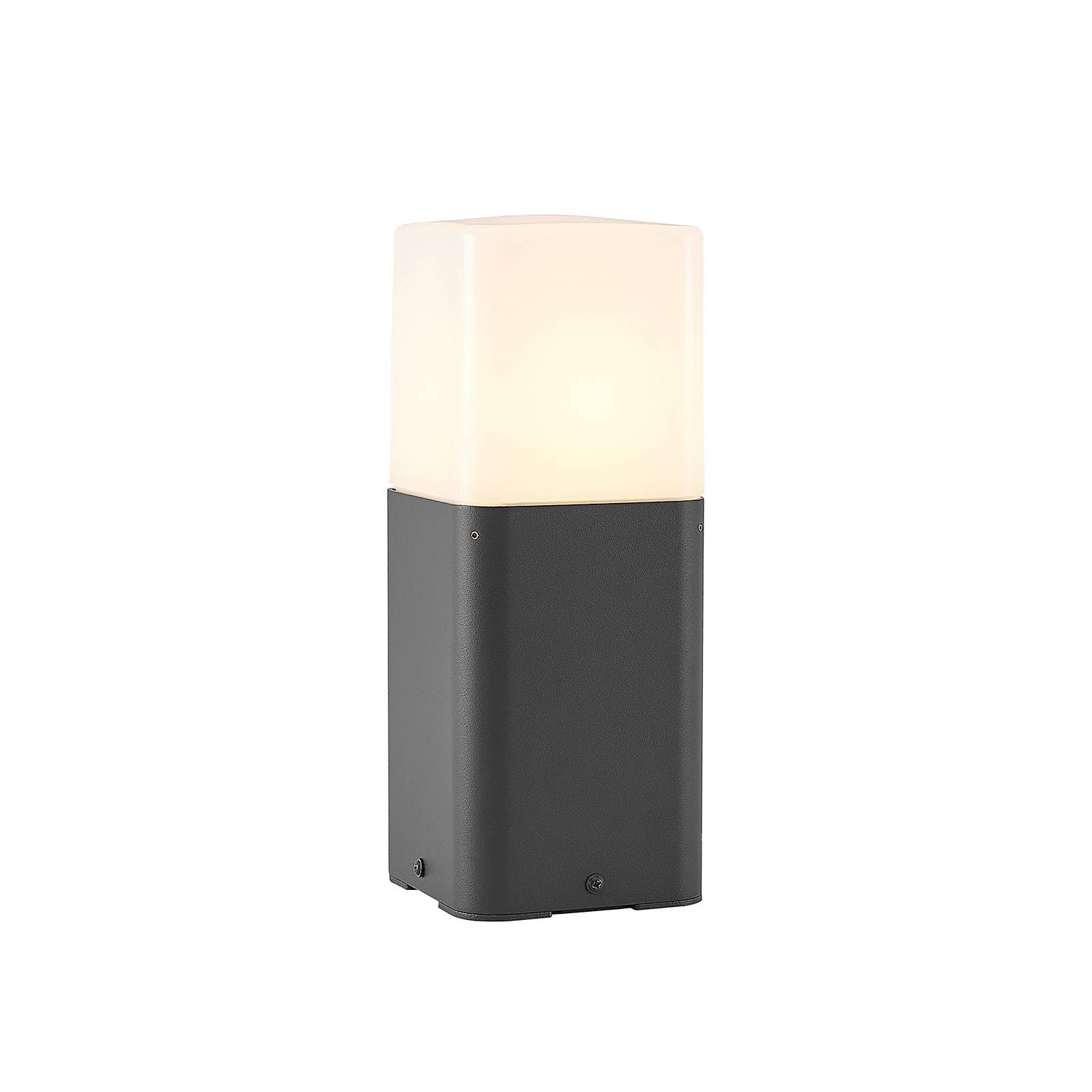 Lucande Outdoor Lights Obuna dimmable (Modern) in Black Made of Aluminium (1 Light Source, E27) from Pillar Garden Path Bollard lamp