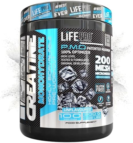 Life Pro Creatina Monohidratada 200 Mesh Micronizada 300g, Creati...
