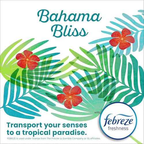 Image of Glad Small Trash Bags 4 Gallon, Febreze Bahama Bliss Garbage Bags, Odor Resistant with Drawstring, 80 Count (Pack of 2)
