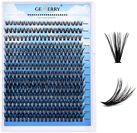 Individual Lashes GEMERRY 280pcs Large Tray 0.07mm Lash Clusters 40D 8-16 MIX C Curl Cluster Lashes Soft &Natural Individual Lashes Cluster Reusable DIY Eyelash Extensions(40D-C-0.07-8-16mm)