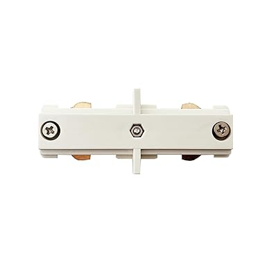 Track Lighting H Track Single Circuit 3-Wire Track Connector(I Connector White)