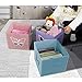homyfort 12x12 Cube Storage Bins for kids - Foldable Fabric Organizers with Clear View Window, Vibrant Butterfly Print for Toys, Bedroom & Pantry Closet Organization Set of 4