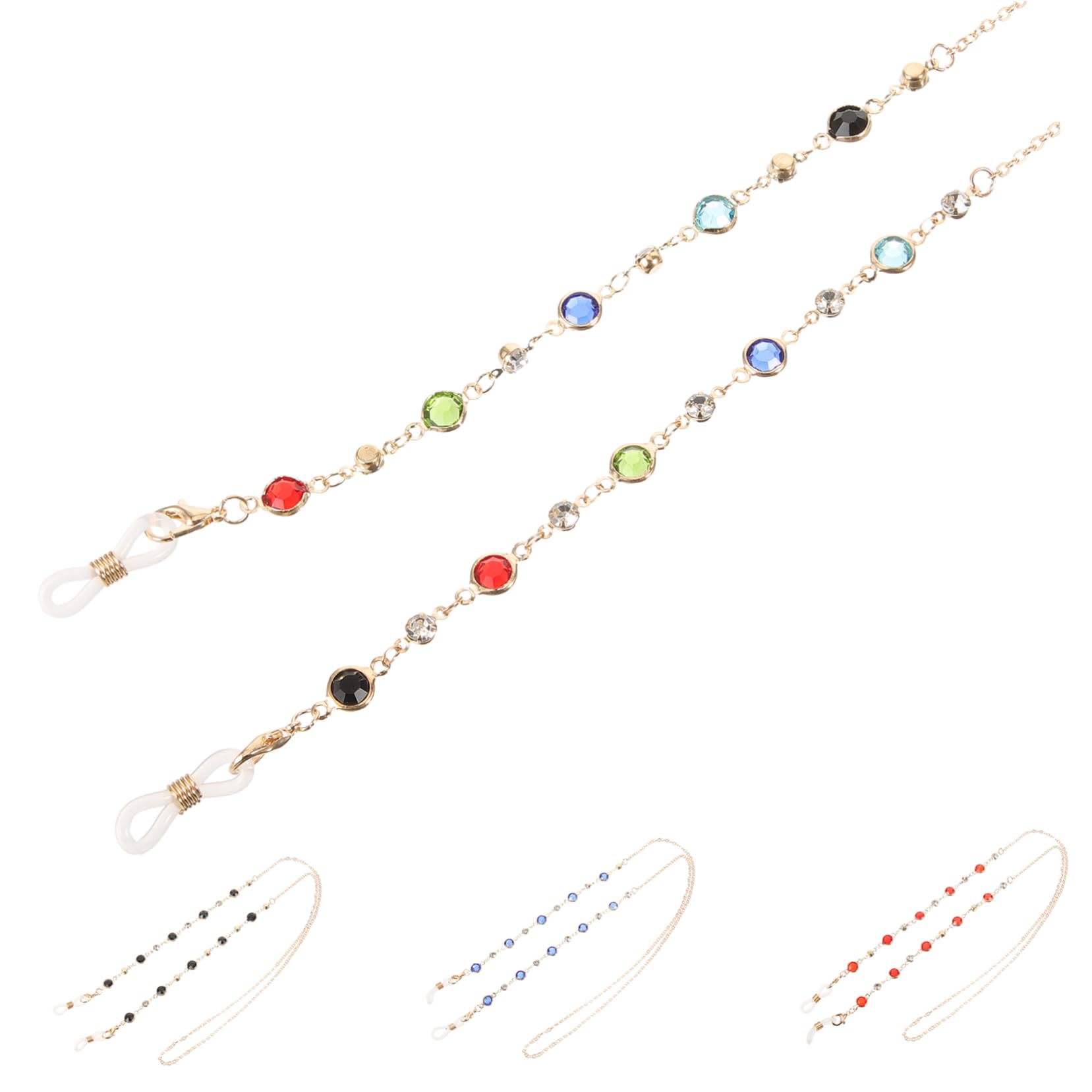 VALICLUD 20piezas Cadenas Para Gafas De Sol y Lectura Correas De Cristales De Accesorios Multifuncionales Para Mujeres Incluye Profundo