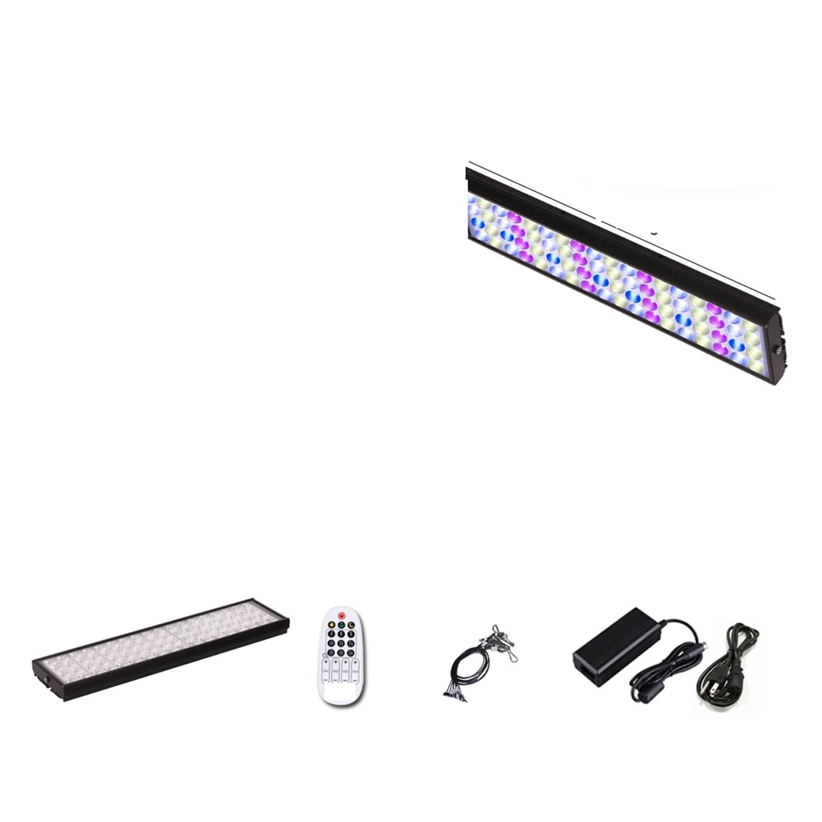 oświetlenie akwarium 60cm-150cm WRGB oświetlenie LED do akwarium z timerem potężne oświetlenie do akwarium akwaria oświetlenie dekoracyjne świeżo posadzone światła do akwarium roślinnego(For 50-70cm T