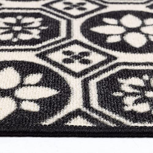 Tappeto St. Asaph – Passatoia per cucina, corridoio e soggiorno – Tappeto a pelo sottile antiscivolo e antistatico – Tappeto da cucina (80 x 300 cm) - immagine 5