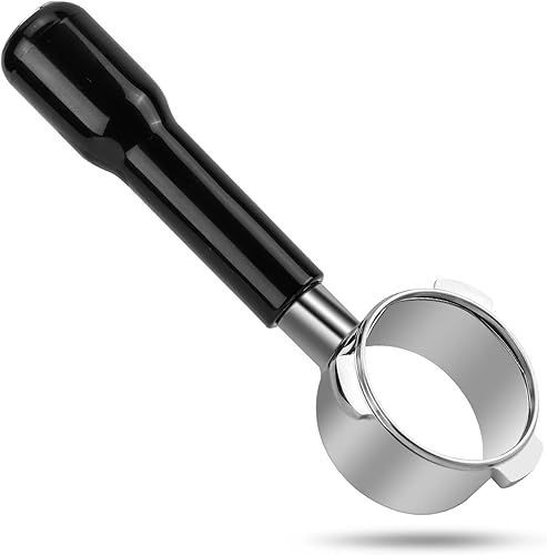 Portafiltro sin fondo desnudo de 2.126 in, compatible con Breville Barista BES 870878880 Portafiltro de repuesto Breville sin fondo, no incluye