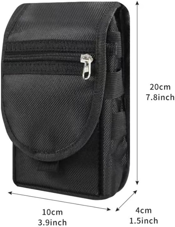 EDC Gear Management Bundle – Dual-Purpose Holster Pouch: Tactical Belt Sheath + Detachable Pocket Organizer for Tools & Phone