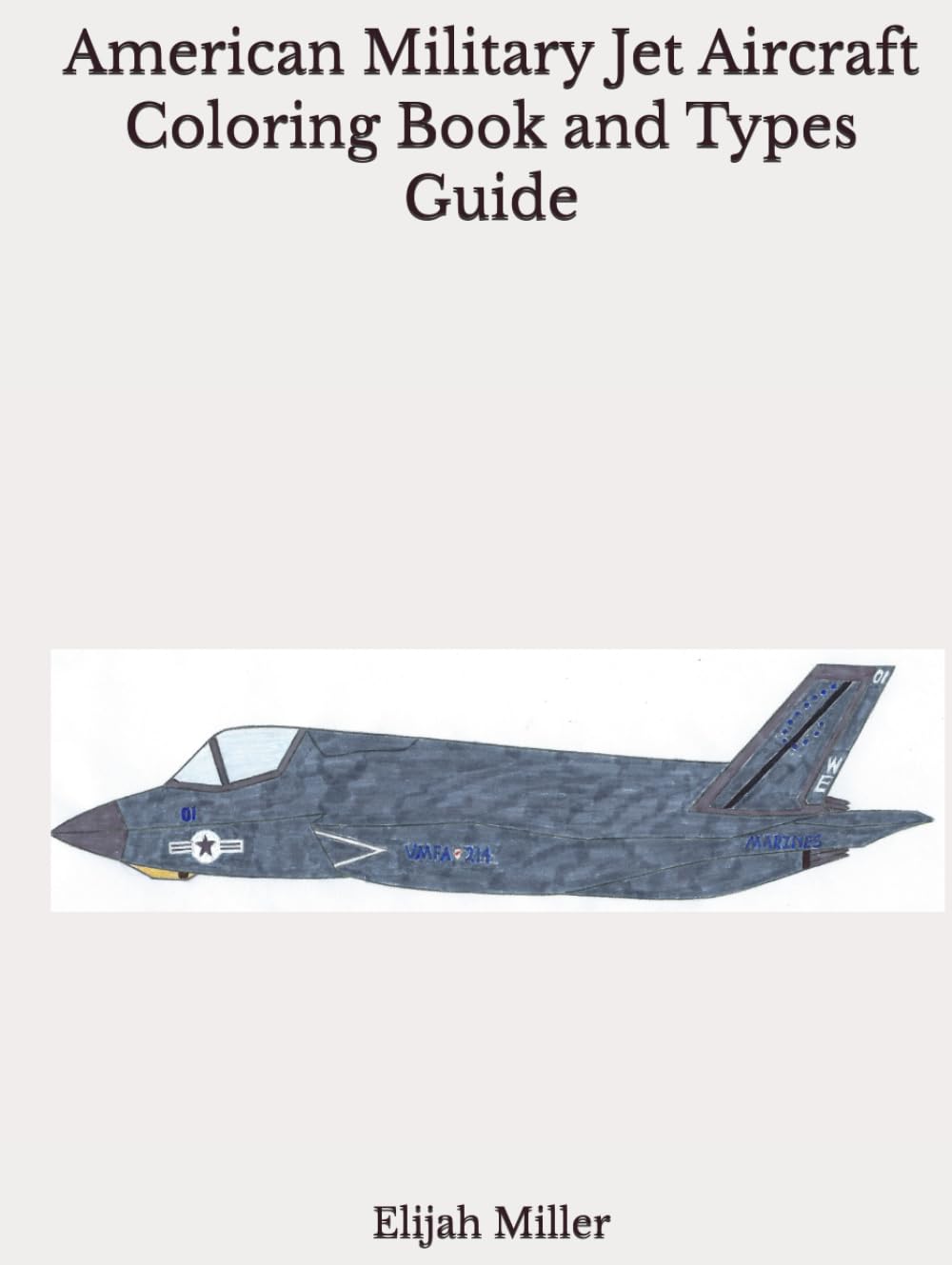 American Military Jet Aircraft Coloring Book and Types Guide