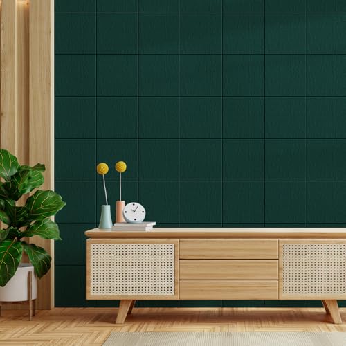Image of MaxGear Felt Bulletin Board 48 inch x 36 inch, Dark Green Felt Wall Tile Wall Decor
