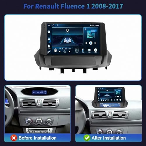 Navegación de video para Renault Fluence con CarPlay, Android Auto y GPS 2
