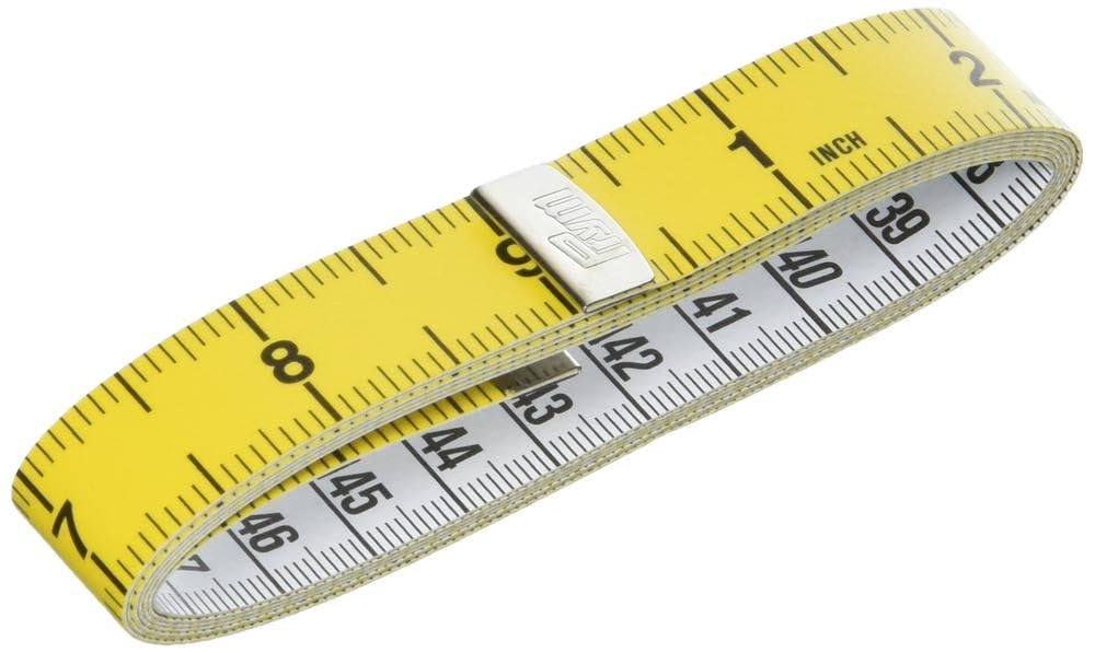 Prym 282102 - Cinta métrica con escala en centímetros y en pulgadas, color amarillo