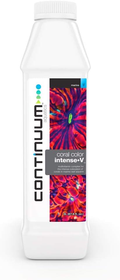 Continuum Aquatics Coral Color Intense-V, multivitamin complex for the intense coloration of corals in marine reef aquaria, 2 Liter
