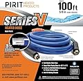 PIRIT Heated Water Hose for RV, Farm & Home - Thermostat Controlled -40°F Freeze Protection - Drink Water Safe - 5/8 Hose (100 Feet)
